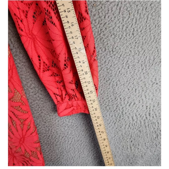 MICHAEL MICHAEL KORS Palm Lace Mini Dress - Sangria - size 0 - Picture 13 of 13